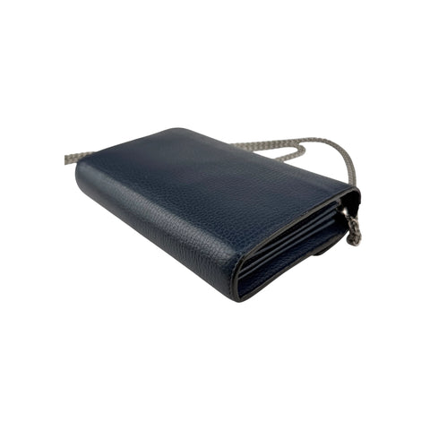 Gucci Dionysus Navy Leather Chain Shoulder Bag