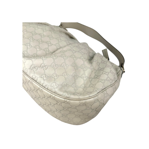 Gucci Ecru Guccissima Leather Sukey Shoulder Bag