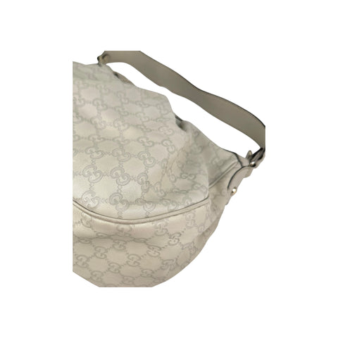 Gucci Ecru Guccissima Leather Sukey Shoulder Bag