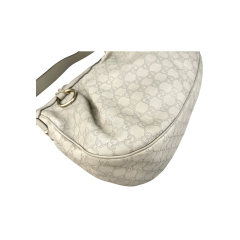 Gucci Ecru Guccissima Leather Sukey Shoulder Bag