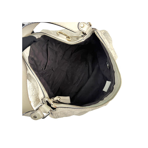 Gucci Ecru Guccissima Leather Sukey Shoulder Bag