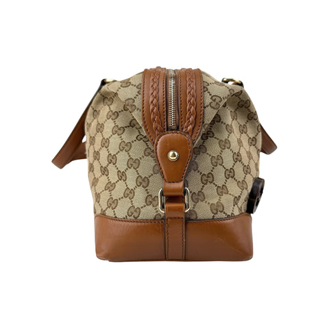Gucci GG Canvas Brick Lane Convertible Boston Bag