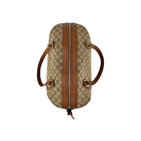 Gucci GG Canvas Brick Lane Convertible Boston Bag
