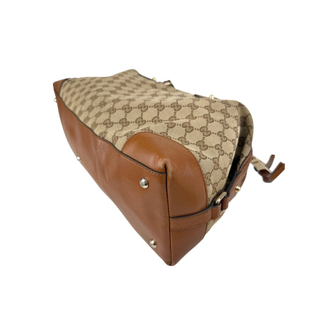 Gucci GG Canvas Brick Lane Convertible Boston Bag
