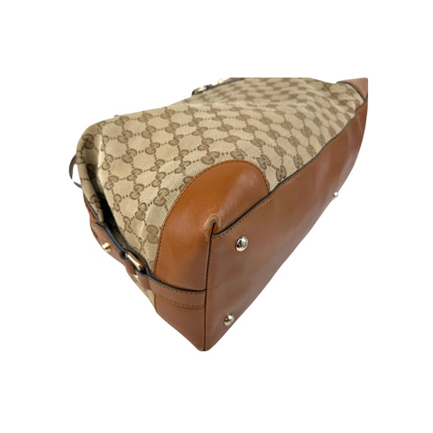 Gucci GG Canvas Brick Lane Convertible Boston Bag