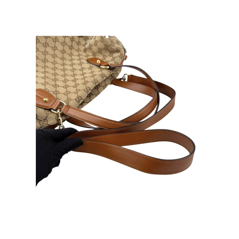 Gucci GG Canvas Brick Lane Convertible Boston Bag