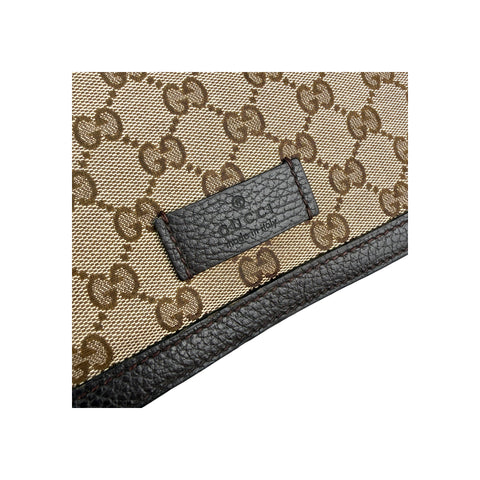 Gucci  gg canvas messenger bag