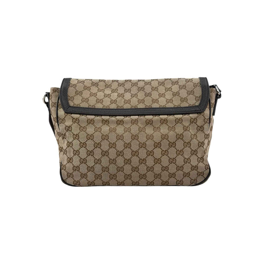 Gucci  gg canvas messenger bag