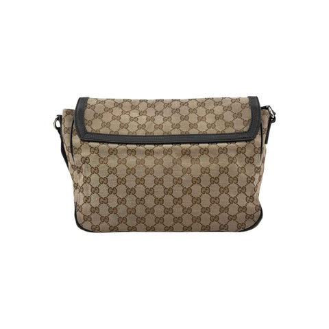 Gucci  gg canvas messenger bag