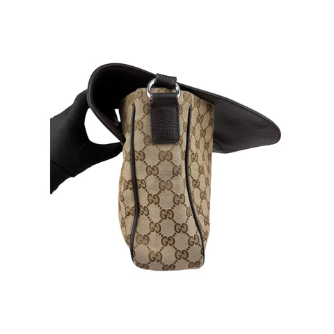 Gucci  gg canvas messenger bag