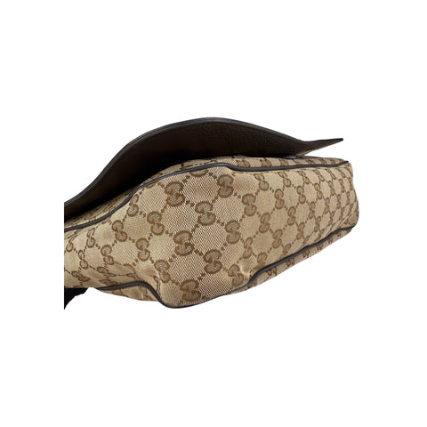 Gucci  gg canvas messenger bag
