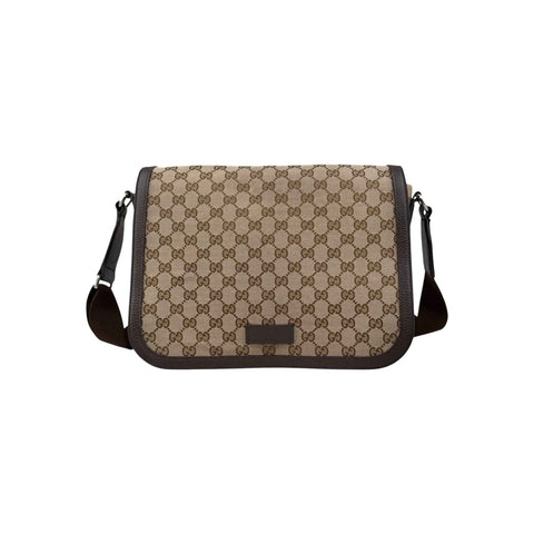 Gucci  gg canvas messenger bag