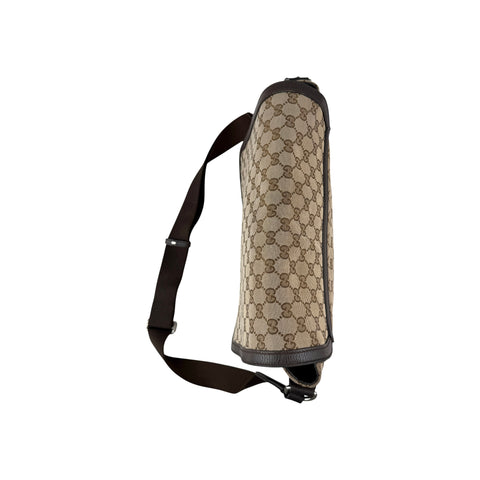 Gucci  gg canvas messenger bag