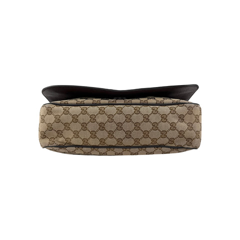 Gucci  gg canvas messenger bag