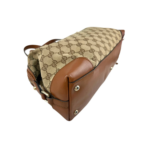 Gucci Brown GG Canvas Boston Shoulder Bag
