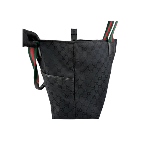 Gucci GG Canvas Web Tote Bag