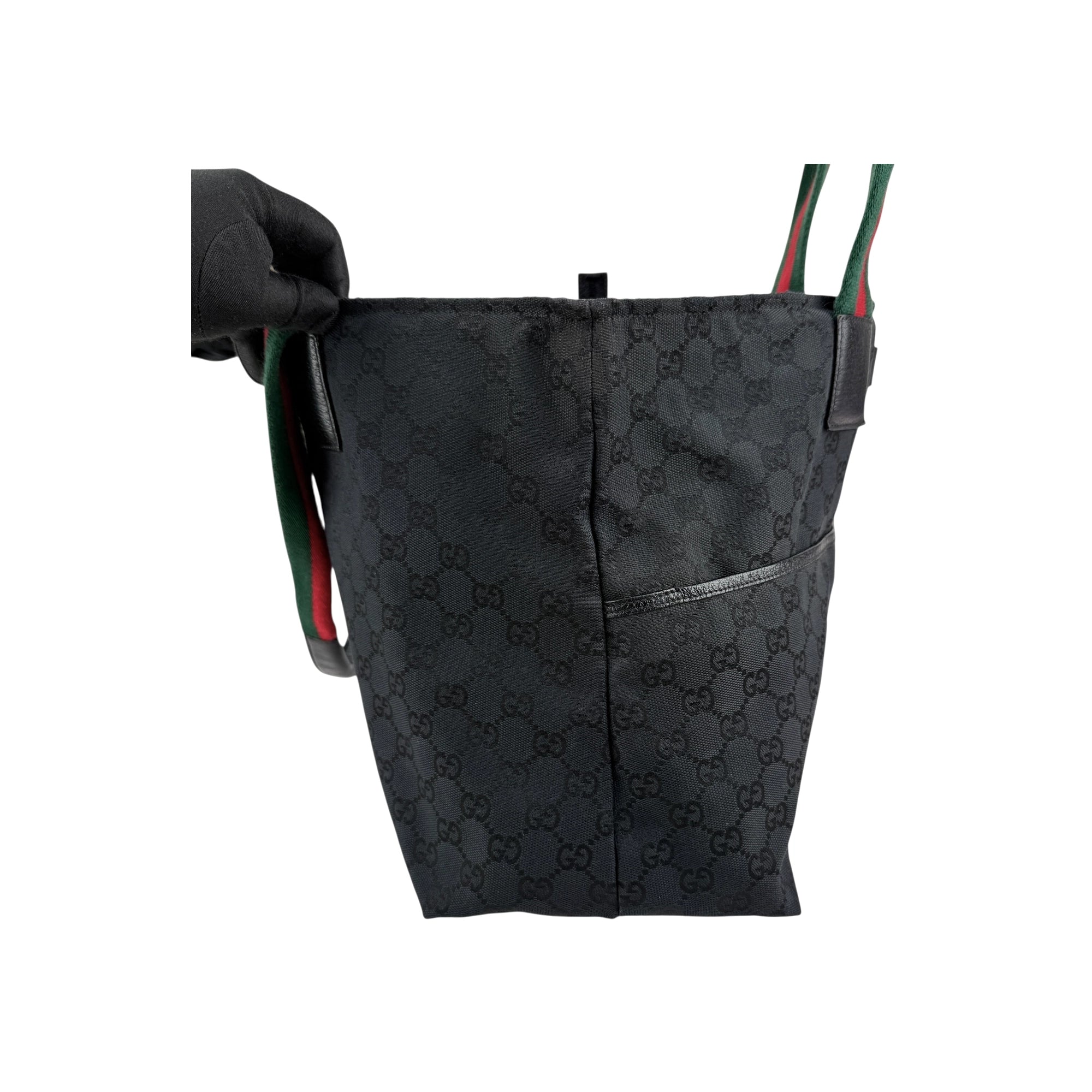 Gucci GG Canvas Web Tote Bag