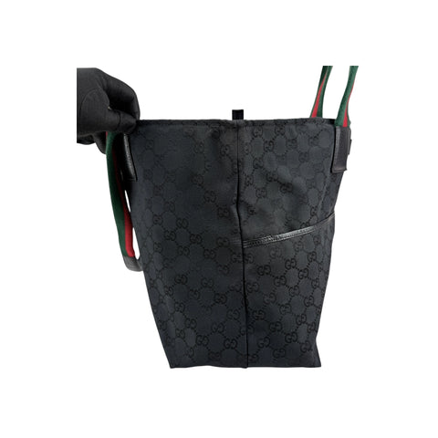 Gucci GG Canvas Web Tote Bag