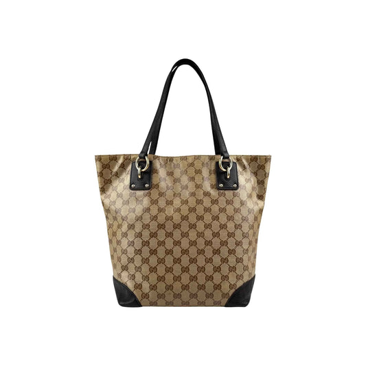 Gucci GG Crystal PVC Leather Tote Bag