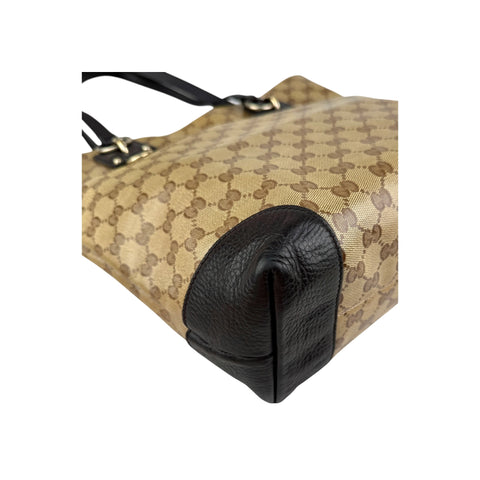 Gucci GG Crystal PVC Leather Tote Bag