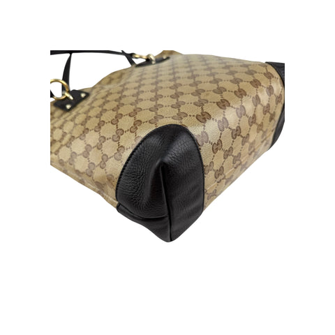 Gucci GG Crystal PVC Leather Tote Bag