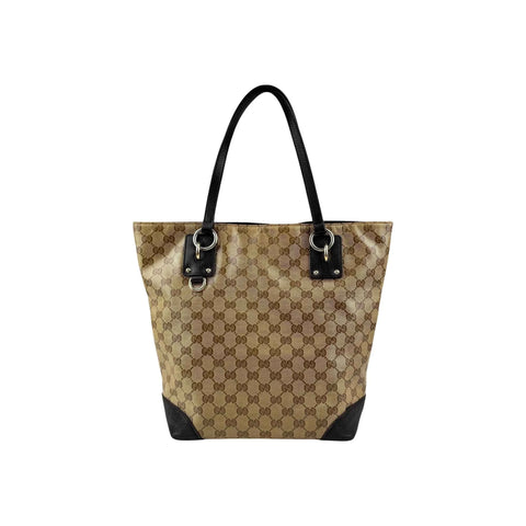 Gucci GG Crystal PVC Leather Tote Bag