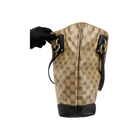 Gucci GG Crystal PVC Leather Tote Bag
