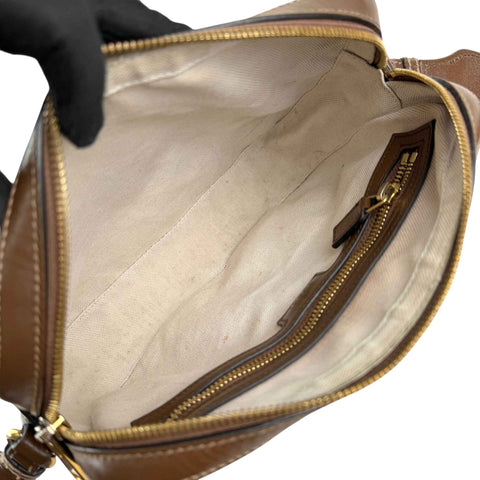 Gucci GG Supreme Messenger Brown Bag