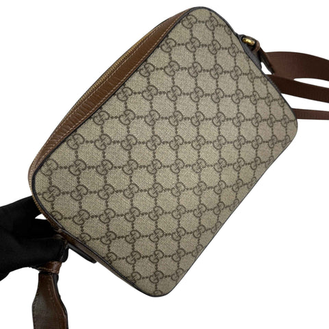 Gucci GG Supreme Messenger Brown Bag