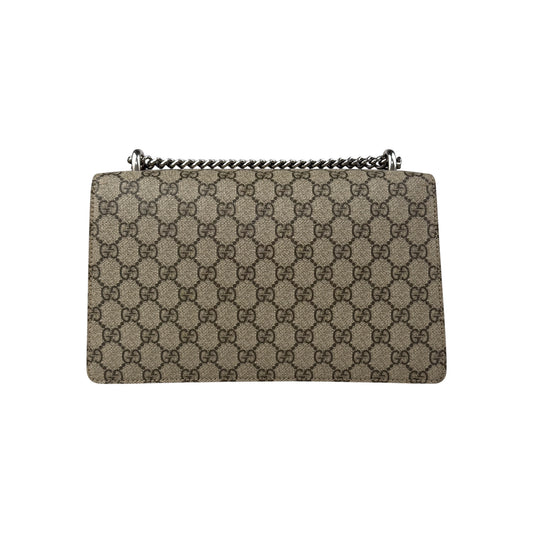 Gucci GG Supreme Red Suede Dionysus Shoulder Bag