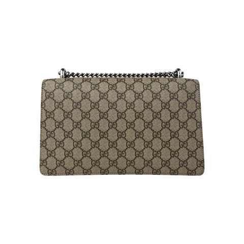 Gucci GG Supreme Red Suede Dionysus Shoulder Bag
