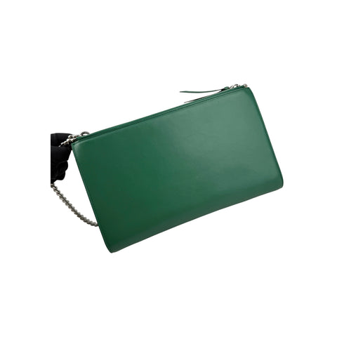 Gucci Green Interlocking G Leather Chain Shoulder Bag