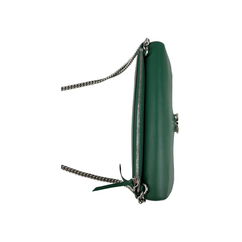 Gucci Green Interlocking G Leather Chain Shoulder Bag