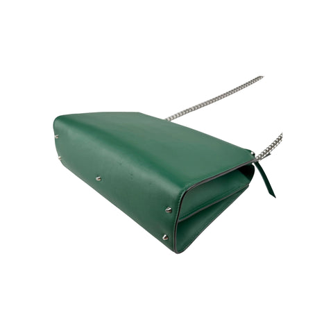 Gucci Green Interlocking G Leather Chain Shoulder Bag
