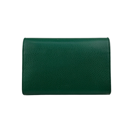 Gucci Green Leather Mini Dionysus Crystals Shoulder Bag