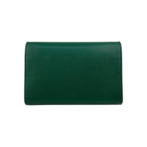 Gucci Green Leather Mini Dionysus Crystals Shoulder Bag