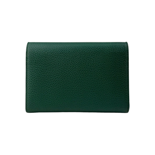Gucci Green Pebbled Leather Dionysus Mini Wallet on Chain Bag