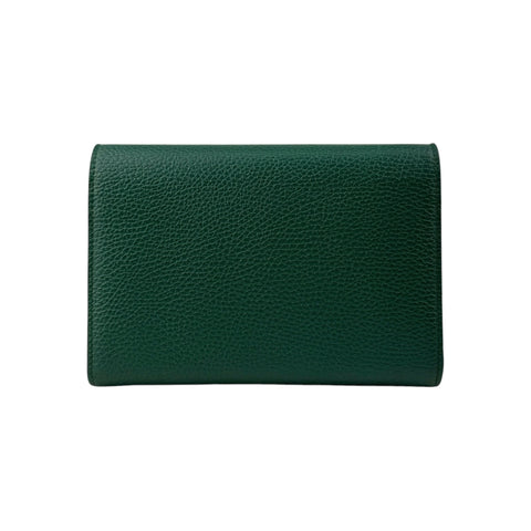 Gucci Green Pebbled Leather Dionysus Mini Wallet on Chain Bag