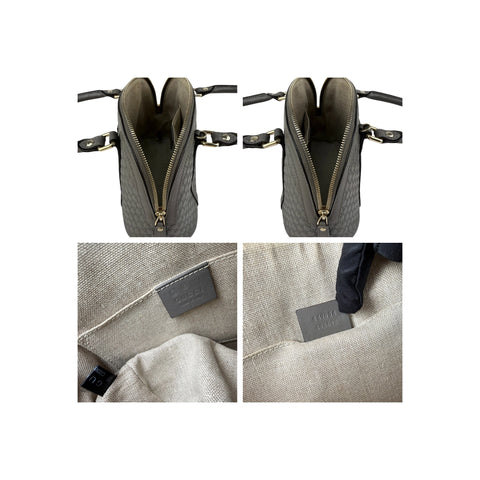 Gucci Grey Micro Guccissima Leather Mini Dome Crossbody Bag