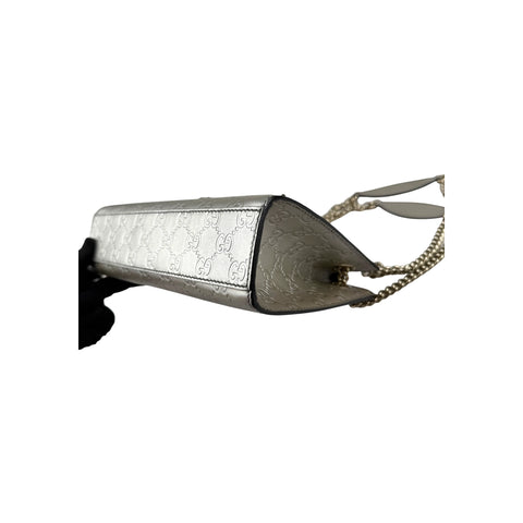 Gucci Guccissima Patent Leather Emily Original Chain Large Shoulder Bag
