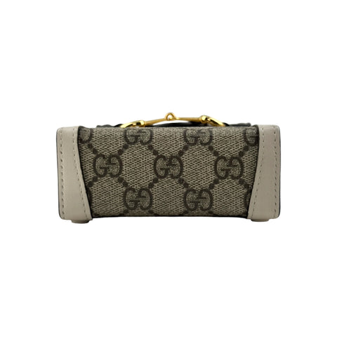 Gucci Horsebit 1955 Mini Bag Phone Bag Beige and White