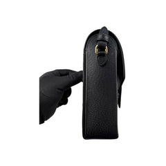 Gucci Black Leather Horsebit 1955 Vertical Mini Shoulder Crossbody Bag