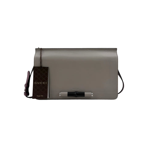 Gucci Leather Lady Bamboo Shoulder Bag
