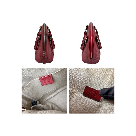 Gucci Leather Mini GG Guccissima Dome Satchel Crossbody Shoulder