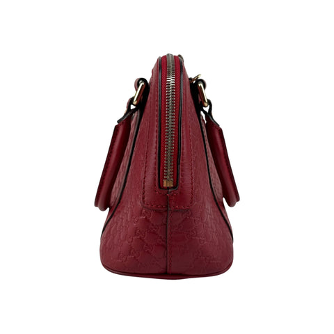 Gucci Leather Mini GG Guccissima Dome Satchel Crossbody Shoulder