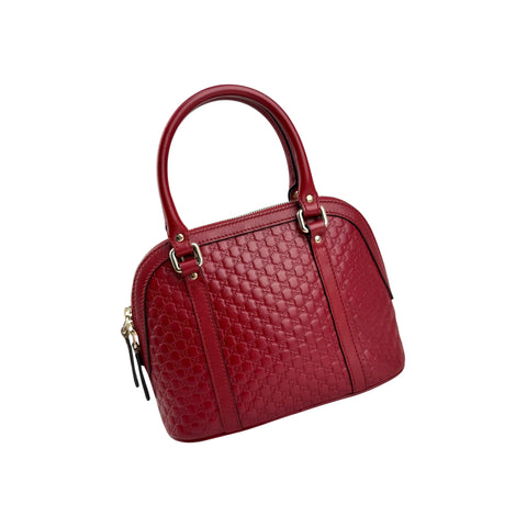 Gucci Leather Mini GG Guccissima Dome Satchel Crossbody Shoulder