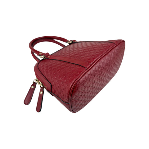 Gucci Leather Mini GG Guccissima Dome Satchel Crossbody Shoulder