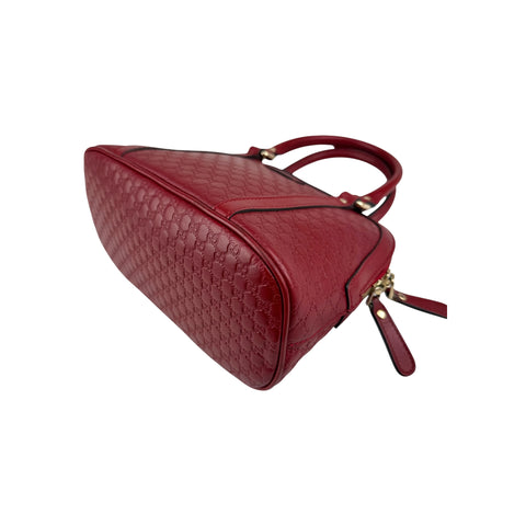 Gucci Leather Mini GG Guccissima Dome Satchel Crossbody Shoulder