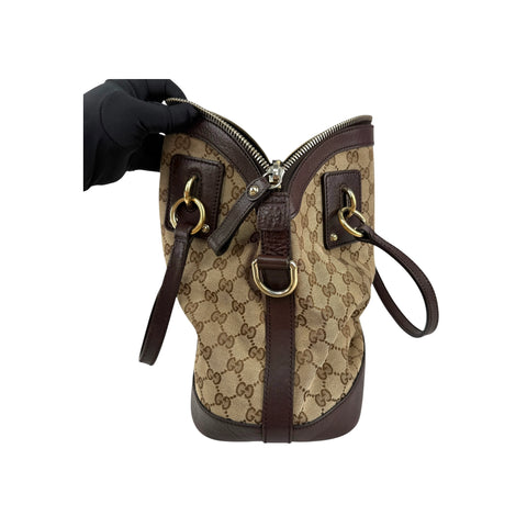 Gucci Medium GG Canvas Charm Dome Satchel