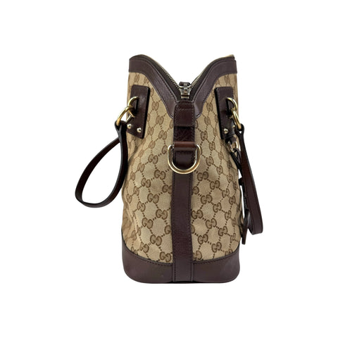 Gucci Medium GG Canvas Charm Dome Satchel